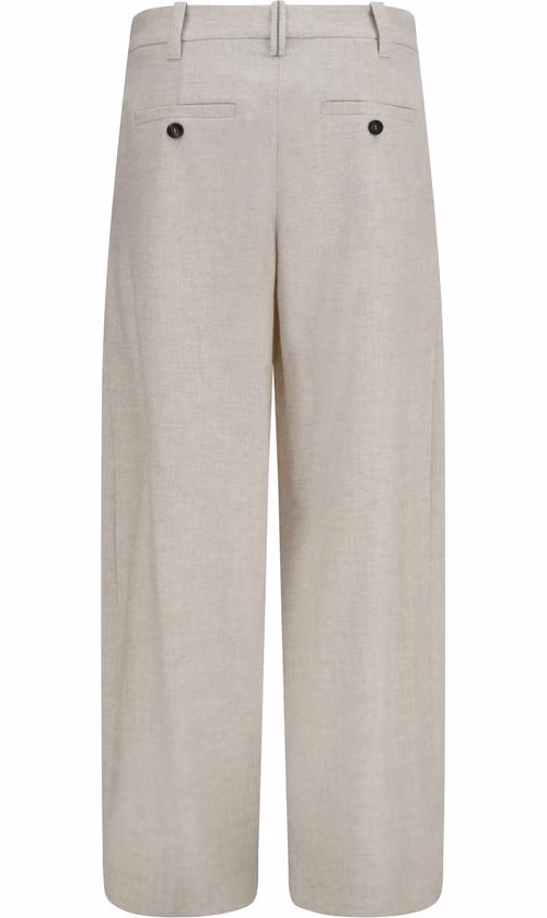 Brunello Cucinelli Beige Wool Oves Aries Dress Pants