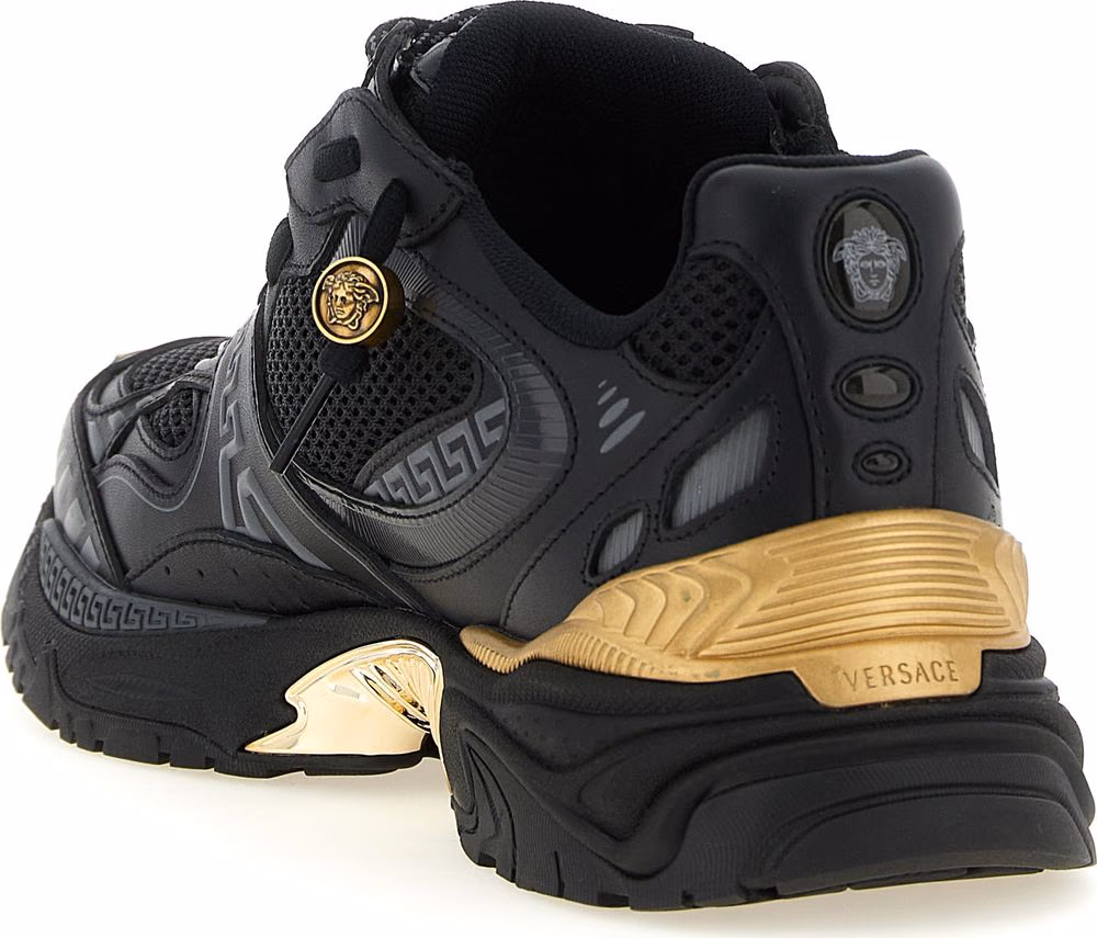 Versace Multicolor Calfskin Athletic Sneakers