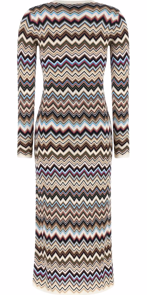Missoni Multicolor Viscose Midi Dress