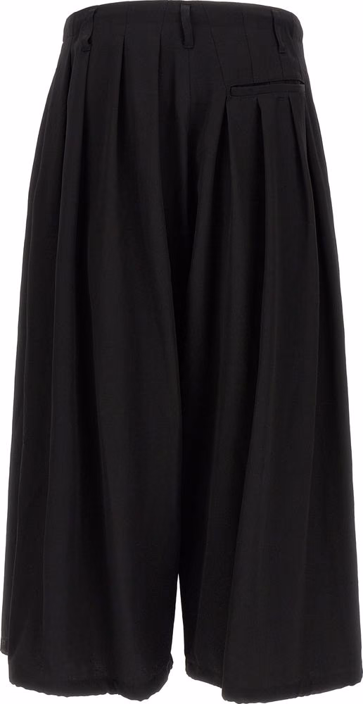Yohji Yamamoto Black Wool Casual Pants