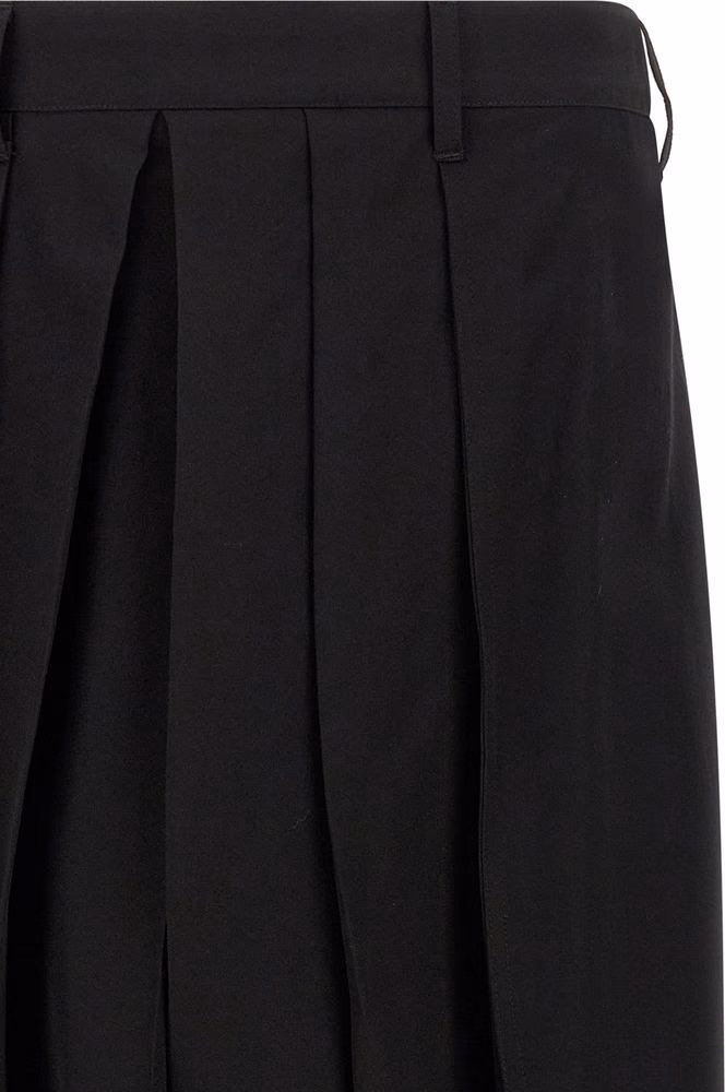 Yohji Yamamoto Black Wool Casual Pants