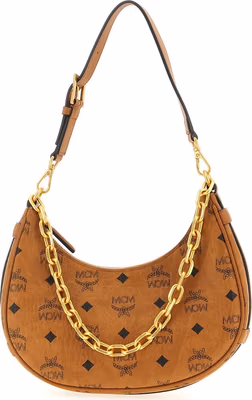Brown Polyethylene Shoulder Bag