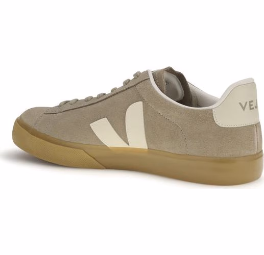 Veja Beige Calf Leather Bos Taurus Low Top Sneakers