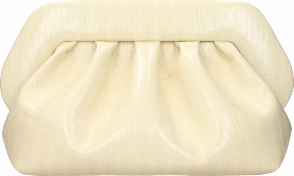 THEMOIRè Beige Leather Clutch Bag