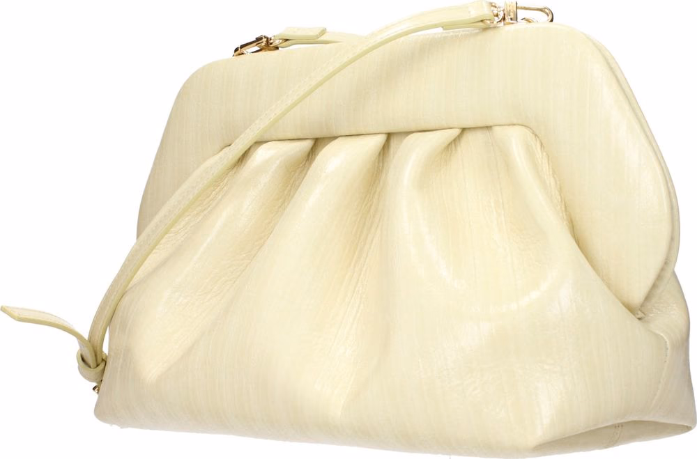 THEMOIRè Beige Leather Clutch Bag