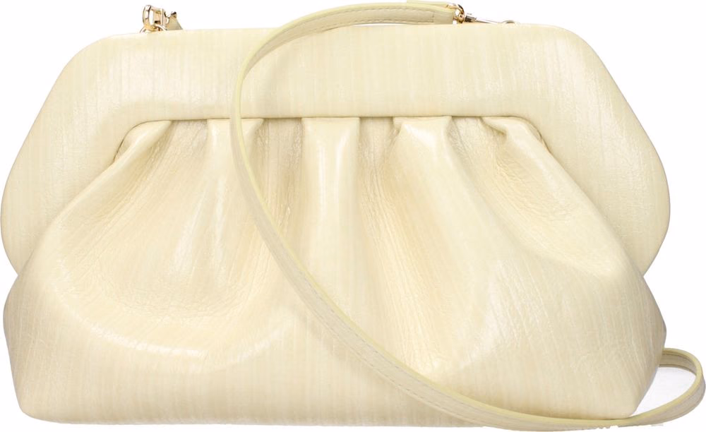 THEMOIRè Beige Leather Clutch Bag