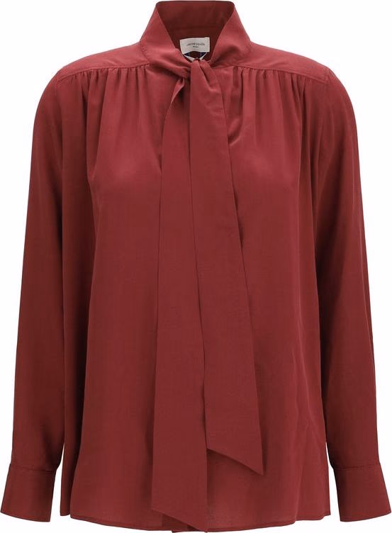 Jacob Cohen Bordeaux Silk Blouse