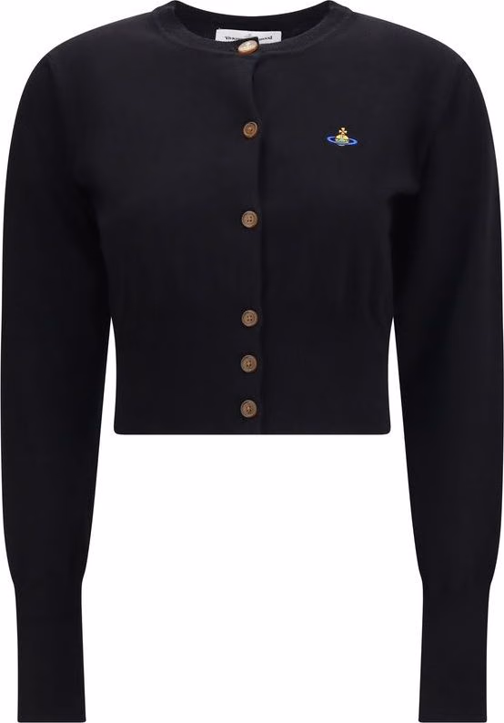 Vivienne Westwood Black Cotton Cardigan