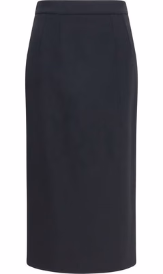 Black Wool Oves Aries Long Skirt