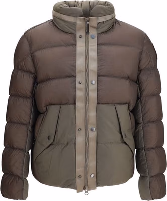 Bicolor Polyamide Full-Length Jacket