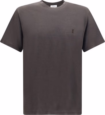 Brown Silk T-Shirt