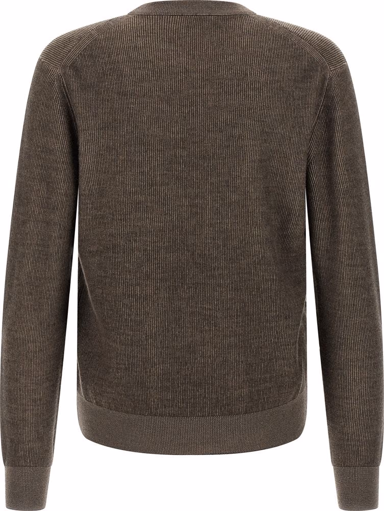 Brioni Brown Cashmere Cardigan