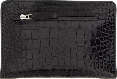 Black Calfskin Clutch Bag