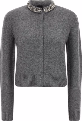 Gray Wool Cardigan