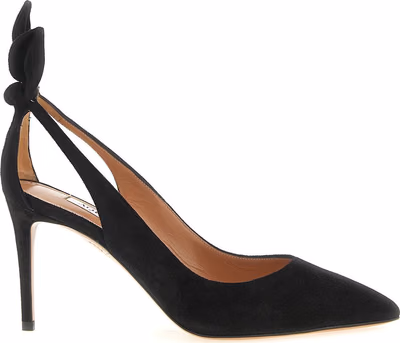 Black Calfskin High Heel Pumps