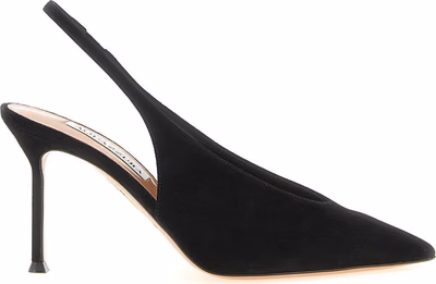 Black Calfskin High Heel Pumps