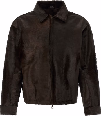 Brown Calfskin Leather Jacket