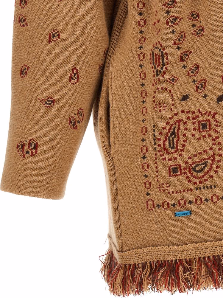 Alanui Beige Cashmere Cardigan