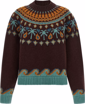 Brown Virgin Wool Cardigan