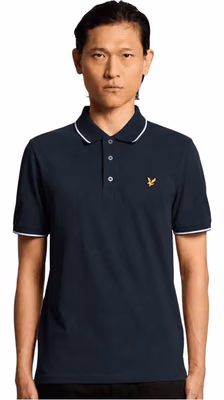 Blue Cotton Polo Shirt