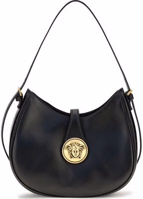 Black Calf Leather Bos Taurus Shoulder Bag