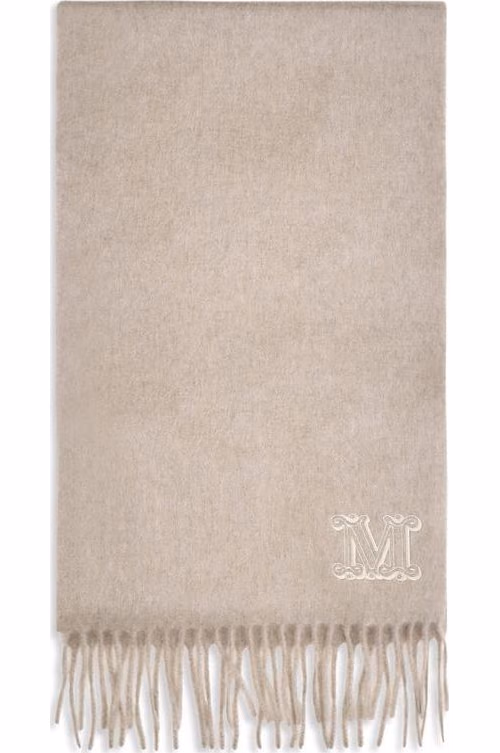Max Mara Beige Cashmere Scarf