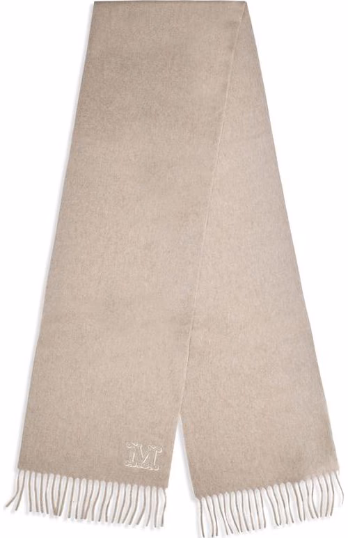 Max Mara Beige Cashmere Scarf