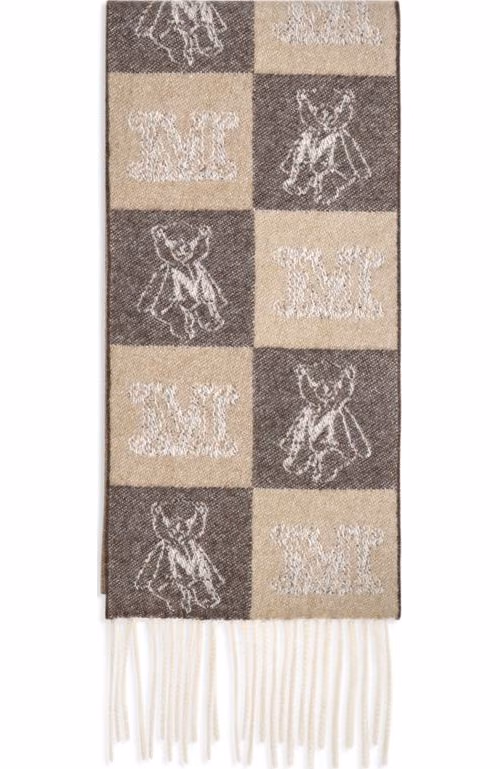 Max Mara Beige Cashmere Scarf