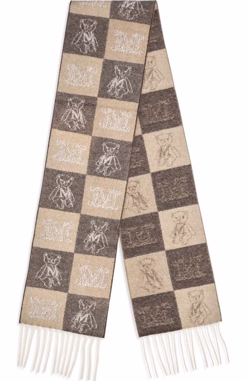 Max Mara Beige Cashmere Scarf
