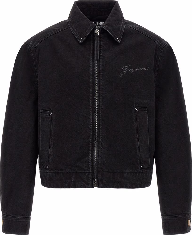 Jacquemus Black Cotton Denim Jacket