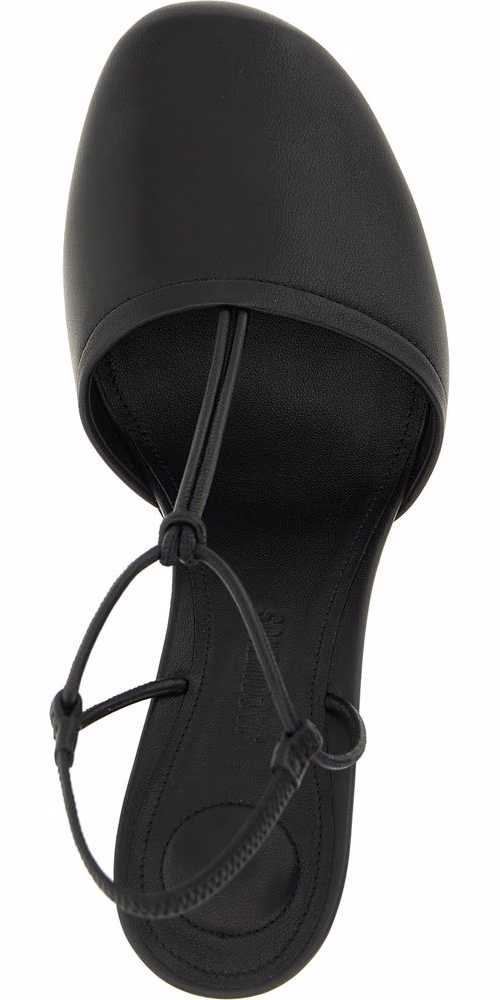 Jacquemus Black Lamb Leather High Heel Pumps