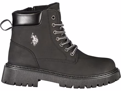 Black Polyurethane Women's Boot