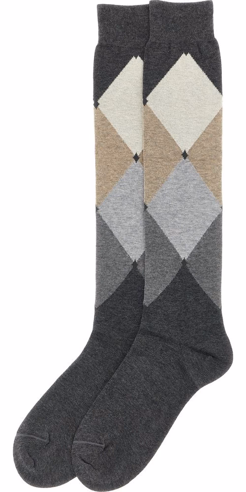 Ballantyne Gray Cotton Socks