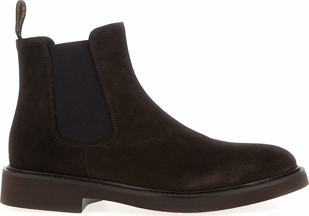 Doucal's Brown Calfskin Chelsea Boots
