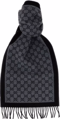 Gray Wool Scarf