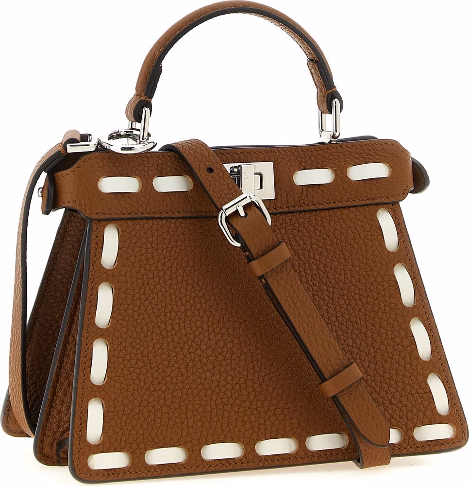 Fendi Brown Calfskin Handbag