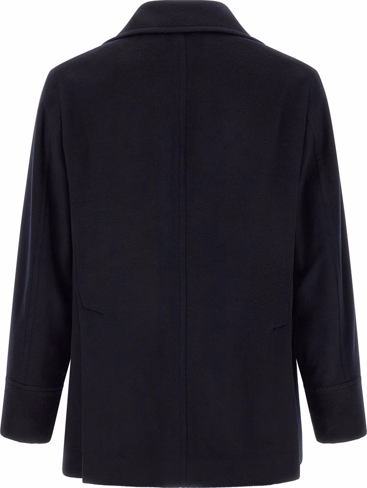 Brunello Cucinelli Blue Virgin Wool Coat