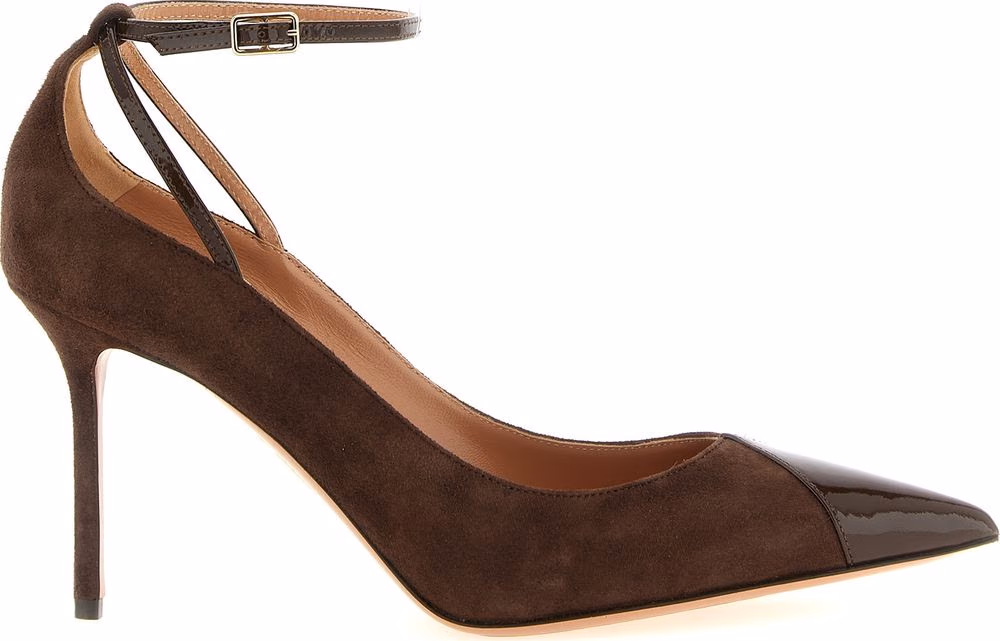 Aquazzura Brown Calfskin High Heel Pumps