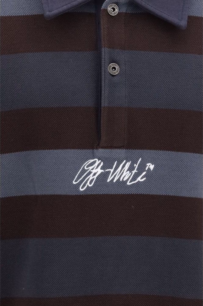 Off-White Multicolor Cotton Polo Shirt