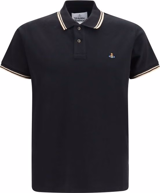 Vivienne Westwood Black Cotton Polo Shirt