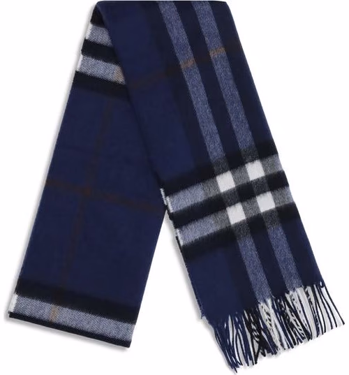 Burberry Blue Cashmere Scarf