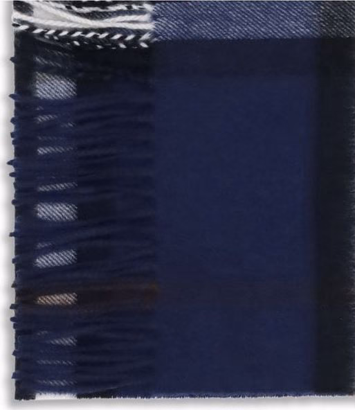 Burberry Blue Cashmere Scarf