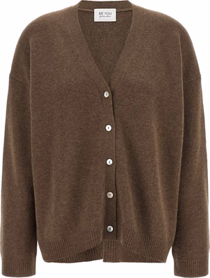 Brown Cashmere Cardigan