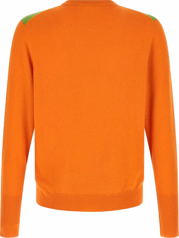 Ballantyne Orange Cashmere Cardigan