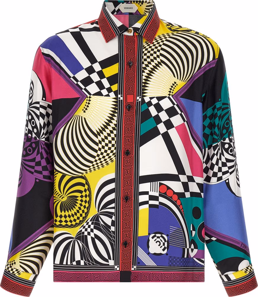 Versace Multicolor Silk Blouse
