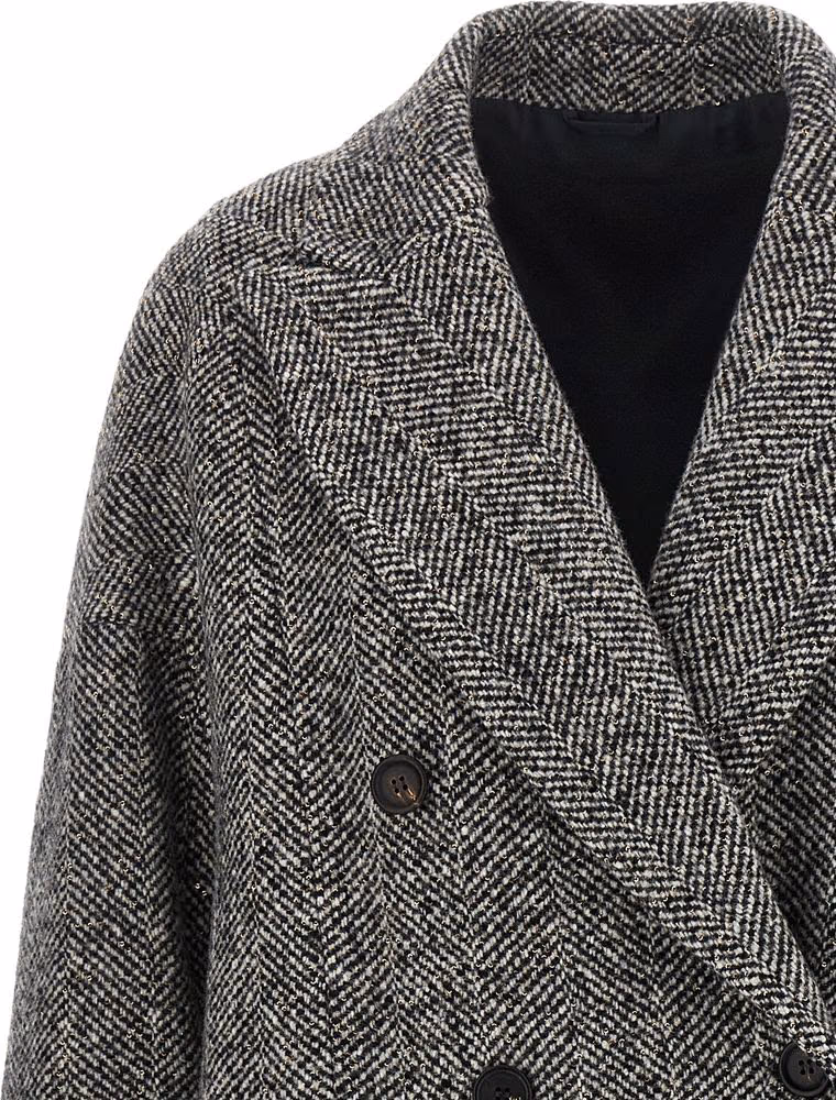 Brunello Cucinelli Gray Virgin Wool Coat