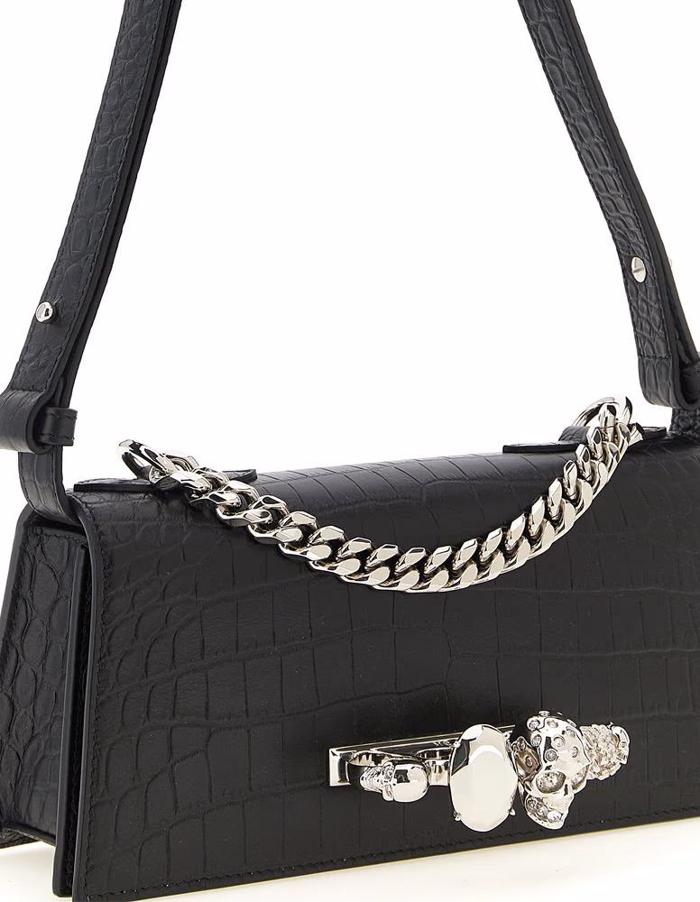Alexander McQueen Black Calfskin Shoulder Bag