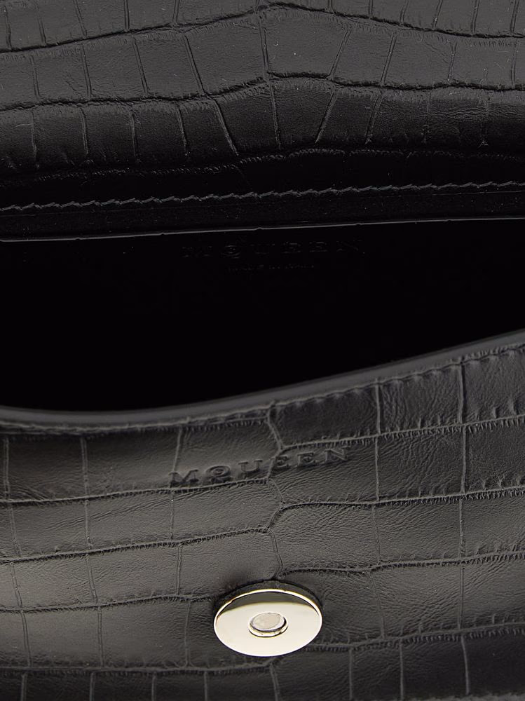 Alexander McQueen Black Calfskin Shoulder Bag