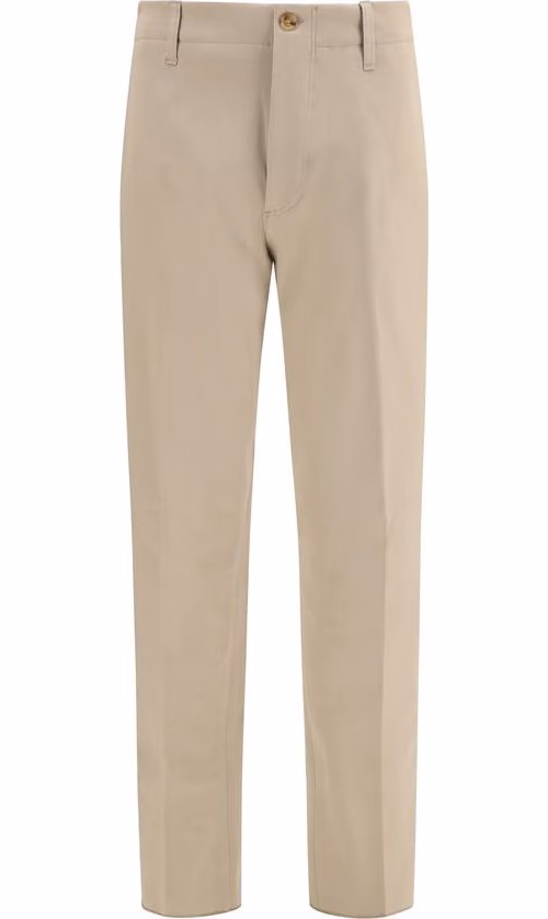 Lardini Beige Cotton Casual Pants
