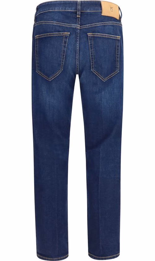 PT Torino Blue Cotton Straight-Leg Jeans